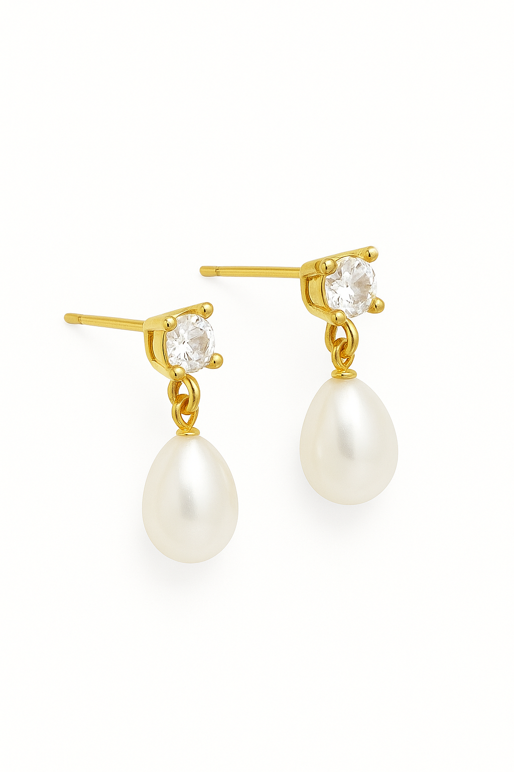 OCEAN DIAMOND EARRINGS - GOLD